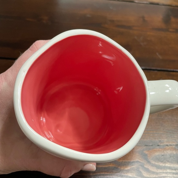 NWOT Rae Dunn Pink/ Coral FUN Artisan Collection by Magenta Coffee Mug Cup - Picture 5 of 7